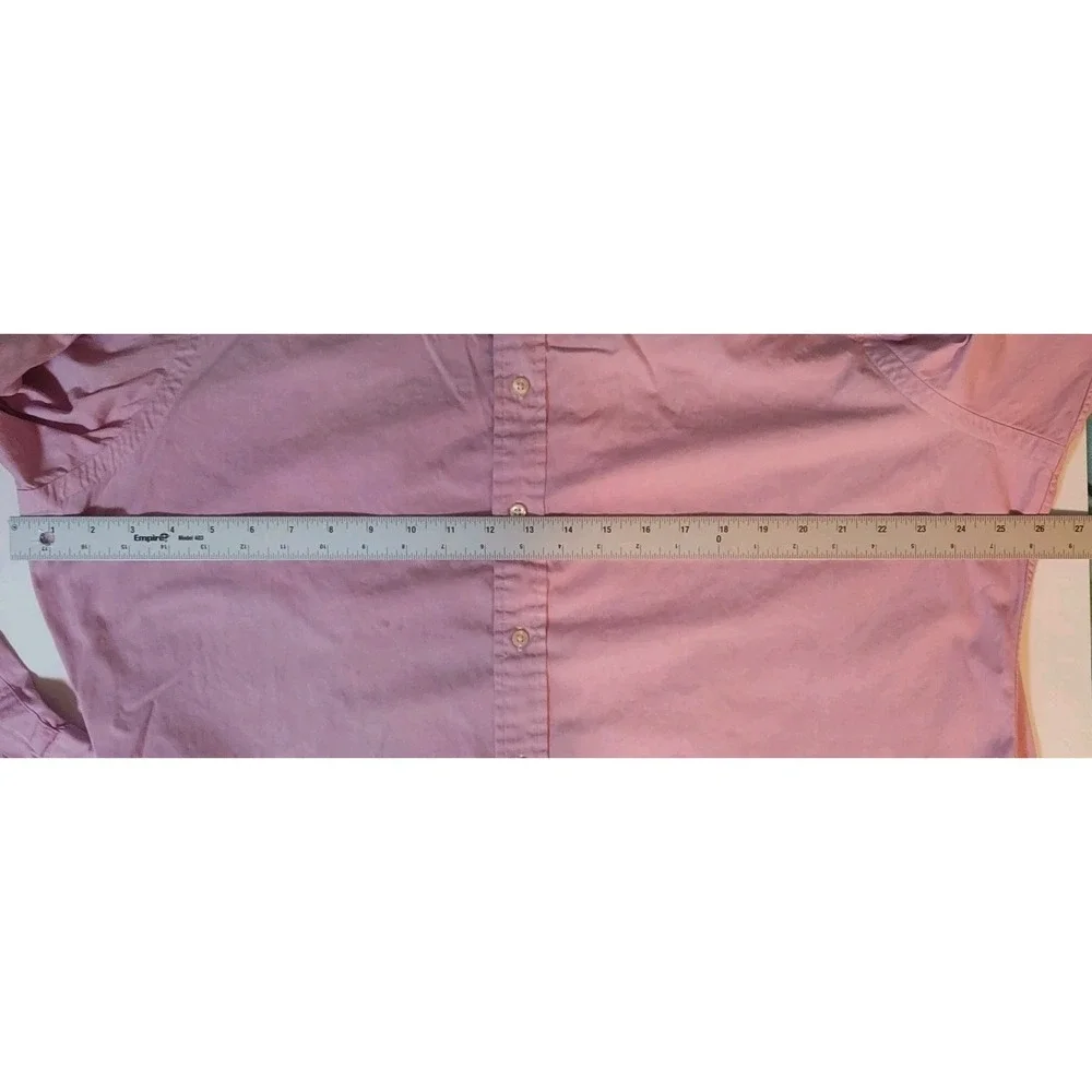 Polo Ralph Lauren Shirt Mens 17 1/2 Pink Dress Button Up Long Sleeve Shirt Read!